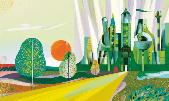 Cidade Esmeralda no "O Feiticeiro de Oz" da The Little Collection